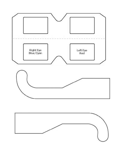 3d Glasses Template to Print